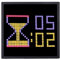 Pixel Art Digital Image Frame, 16x16 Affichage LED Contrôle de L'application Pixel Frame d'image Numérique, Cadre D'animation Mur/Support de Bureau, 13 Langue, Télécommande