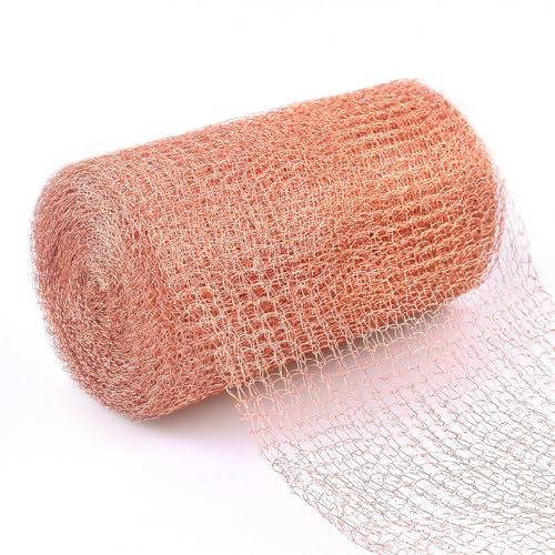 Schneckenschutz 6m, Kupferdraht Gegen Schnecken Hochbeet 12.7cm Breite, Schneckenzaun Metall, Doppelschicht Schneckenabwehr Kupferzaun für Garten Schneckenabwehr, Mäuse Abwehr