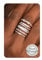 Morfetto Ringe Silber Damen 14K Vergoldete Wasserfest Verlobungsring Set Goldene Ringe Stapelbar Promise Daumenring Statement Goldring Mit Zirkonia Damen Mädchen Größe 52