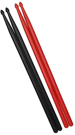 HAMPPLIES 2pares Palillo De Tambor Baquetas De Nailon Para Bateria Baquetas Profesionales Para Instrumentos Musicales De Tambor Para Practica