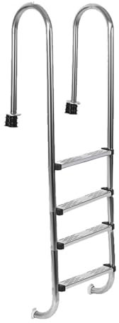 QAZXDRFG Escalier mécanique de Piscine en Acier Inoxydable, échelle de sécurité à 5 marches pour piscines souterraines et Parcs Aquatiques, améliore la sécurité et l'accessibilité de la Piscine