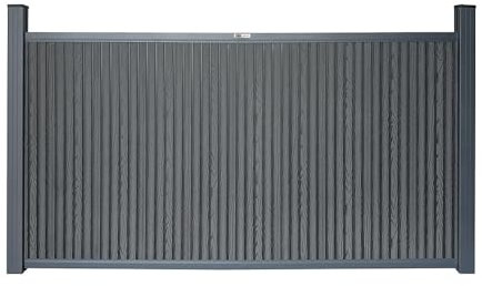 Home Deluxe WPC Sichtschutzzaun CALLADO PREMIUM 1 x Element + 2 x Pfosten - Höhe: 115 cm |, Gartenzaun, Sichtschutz, Zaunelemente, Trennwand, Sichtschutzwand,