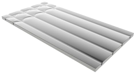 MD Technic Trockenbauplatte Fußbodenheizung EPS300 1200x600mm Standard 50mm | für Ø16mm Heizrohr, Aufbauhöhe 20-25-30-50mm, Dämmung integriert, Trockene Fußbodenheizung