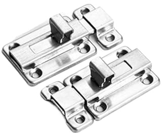 2 Stück Edelstahl doppelseitige Türriegel Schiebeschloss Zylinderriegel Verriegelung Sicherheitsbeschläge Für Türen,Kleiderschränke(6.5cm)
