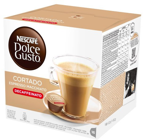 Nescafé Dolce Gusto Espresso Cortado Descafeinado, 16 Cápsulas