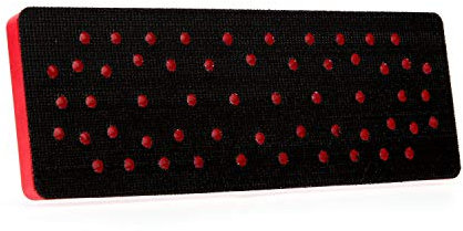 3M Hookit Clean Almohadilla de lija 33 agujeros, para lijadoras orbitales y aleatorias, accesorio de gancho y bucle, 70 mm x 198 mm x 12,7 mm, 28531