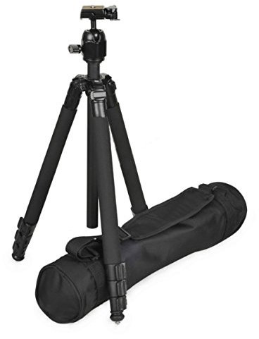 Gloxy GX-T6662A Trepied, Trépied Appareil Photo, Pied Photo, Trépied Photo en Aluminium 4 Sections avec Rotule Metal Sac de Transport Inclus Max: 10kg