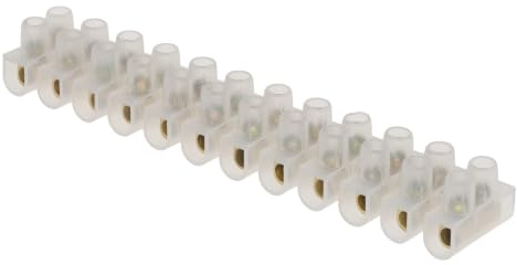 kenable 6A Terminal Block for Joining Cables Choc Block 12 Way Piece Strip