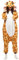 Silver_river Combinaison Unisexe Adulte Pyjama Animal Cosplay Deguisement Kigurumi, S, Girafe Orange