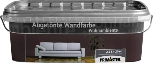 Primaster Wandfarbe Wohnambiente 2,5L Espresso Matt Innenfarbe Deckenfarbe