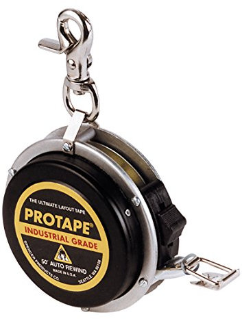 ProTape - Metro a nastro auto-riavvolgimento, 95422 (950EMB) 8ths & CM con lama rivestita in nylon US Tape
