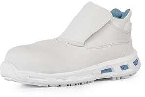 U-Power - Chaussures de sécurité basses hydrofuges et antidérapantes GLACE - Environnements humides - S2 SRC 46 Blanc