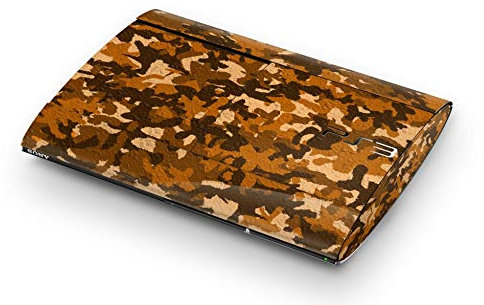 Skins4u Aufkleber Design Schutzfolie Vinyl Skin kompatibel mit Sony PS3 Playstation 3 Super Slim Desert Camo Crumble