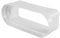 Flachkanalsystem 150 optimAIRo Übergangsstück von Bora-System auf Flachkanal weiß 222x89 mm