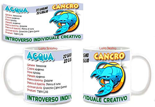 csm informatica Tazza Mug Segni Zodiacali Oroscopo Acqua Cancro Oroscopo