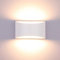 Glighone Wall Lights Indoor Dimmable Up and Down Wall Light Modern Wall Lamp Sconce 10W Uplighter Downlighter LED Wall Lighting for Living Room Bedroom Balcony, Warm White(COB Lamp Beads Include)