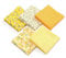 Patchwork-Stoffe, 50 x 50 cm, verschiedene Muster, Baumwolle, Patchwork-Stoffe, Quadrate für Quilten, Scrapbooking, Nähen, Kunsthandwerk, DIY – gelbe Serie