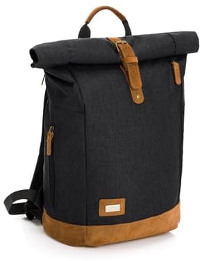 Fillikid Wickelrucksack Berlin Exklusiv | Baby Wickelrucksack mit Kinderwagenbefestigung | Wickeltasche Rucksack für Mama und Papa | Babytasche, Backpack mit Wickelunterlage & Flaschenwärmer