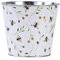 Rivanto® Blumentopf Bienenmuster Ø 15 x H 15 cm Pflanztopf Zinkeimer