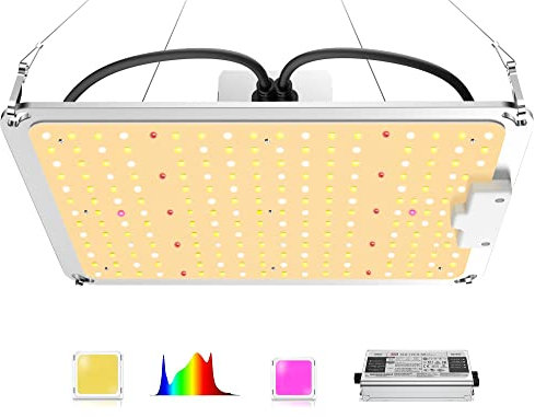 Zannaki ZK1000 Natural Sunlight LED Grow Light Use with Samsung LM301B LEDs & UV LEDs Dimmable Lighting Full Spectrum Grow Light with MeanWell Driver for Indoor Plants for 3x3/2x2 Grow Tent 2.7 umol/J