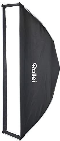 Rollei Klick-Striplight 35 cm x 140 cm Softbox mit Grid. Leicht auf zu bauender Klick-Lichtformer ideal für Fashion und Portrait Aufnahmen.