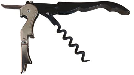 Pulltap's Slider 900 Kellnermesser / Korkenzieher für linkshändige / linkshänder (Schwarz)