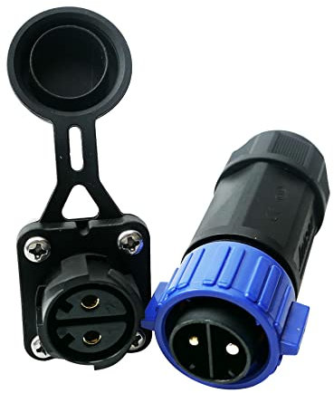 Set di prese per motore per pesca a traina, connettore di alimentazione CC per barca marina 12/24/36/48 Volt impermeabile per motore da traina/Rigger/mulinello da pesca