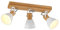 Lindby Deckenlampe Holz Metall, Deckenstrahler drehbar und schwenkbar Deckenleuchte 3x E14 max. 20W ohne Leuchtmittel Lampe Wohnzimmer Küchenlampe