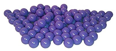 100 Bio Bällebad Bälle aus nachwachsenden Zuckerrohrrohstoffen (8cm Ø, Lila 15)