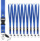 Segus 10 Stück Blaues Schlüsselband-Set mit Ketten Verschlüsse Abnehmbar, Lanyard für Bürozubehör, Umhängeband mit Abnehmbarer Gürtelschnalle für Schlüssel, Mobile Handys, Namensschilder, Karte