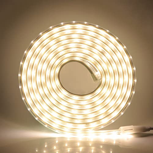 Wisada Ruban LED 20m, 320 Leds/m Lumineux Bandeau LED,220V AC 2835 IP68 étanche 900LM, LED Strip Light Lumineux Bandeau