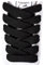 Olukssck 2 Paia Lacci Scarpe Piatti, Stringhe Larghe per Scarpe Sportive, Scarponcini, per Adulti e Bambini - Larghezza 15 mm, Nero, 115cm