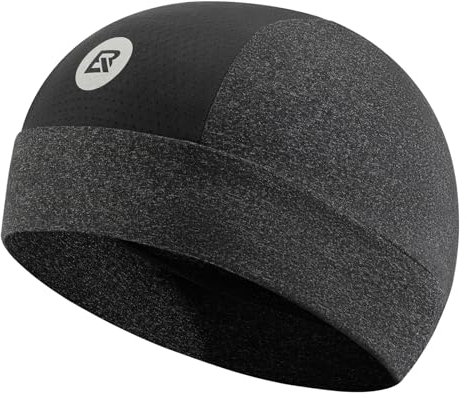 ROCKBROS Bicycle Under Cap Summer UV Protection UPF 50+ Bicycle Cap Under Helmet Hat Breathable Quick-Drying Headgear Cycling Cap for Outdoor Sports Cycling Unisex Grey