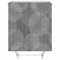 Homxi Duschvorhänge mit Ösen,180 W x 200 H cm,Badewanne Vorhang Schwarz Kreis Rund Muster Polyester Duschvorhang Ringe für Duschvorhang