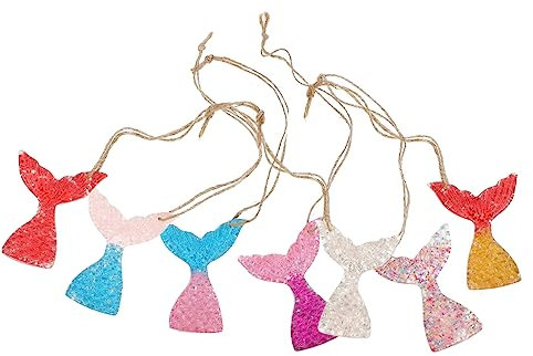Amosfun 7St Seestern-Anhänger Christbaumschmuck Meerjungfrau hängende Ornamente weihnachtsdeko Dekoration Schlafzimmer Geschenk Fischschwanz-Dekor zum Aufhängen hängendes Dekor Weihnachten