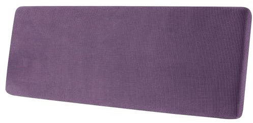 Sofa Sitzkissenbezug, Sofa Sitzkissenbezug Stretch, Elastischer Kissenbezüge, Husse Überzug Bezug Für Sofa Sitzkissen, rutschfest Stoff Tartan (Lila,Großer 4-Sitzer)