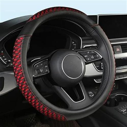 Weich und rutschfest PU Leder Sport 38 cm Auto Lenkrad Abdeckung Nicht-Slip Für Audi A1 8X A2 A3 A4 A5 A6 Avant Auto Zubehör (Color : 1)