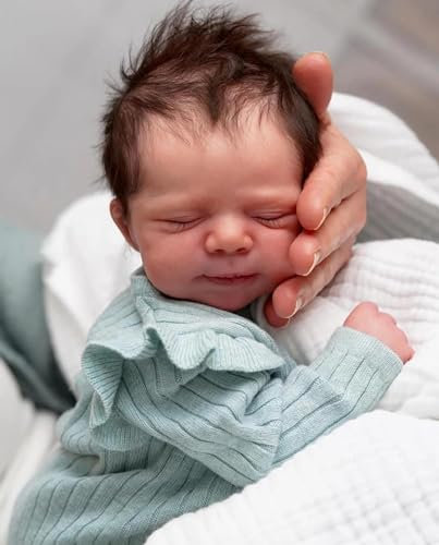 Anano Bambole Reborn Baby Realistico Femmine 48CM Bambola Neonato Reborn Femmina Originale Bambole Reborn Silicone Che Sembrano Vere Addormentata Prematura Occhi Chiusi
