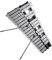 DABAUR Glockenspiel Faltbares 30-Noten-Glockenspiel-Xylophon, exquisites Holzrahmen-Aluminiumstab-Schlaginstrument