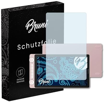 Bruni Schutzfolie kompatibel mit Huion Kamvas 13 Gen 3 Folie, glasklare Displayschutzfolie (2X)