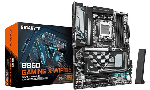 GIGABYTE B850 Gaming X WIFI6E Motherboard - AMD Ryzen 9000 Serie CPUs, 12+2+2 Phasen digitales VRM, bis zu 8200MHz DDR5 (OC), 1xPCIe 5.0 + 2xPCIe 4.0 M.2, 2.5G LAN, WiFi 6E, USB 3.2 Gen 2x2