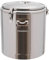 LANNADD Contenitore termico da 40 l, in acciaio inox 201, grande capacità, con coperchio e maniglie per feste, ristoranti, mense