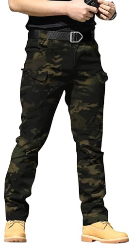YAOBAOLE Pantalon Tactique Homme X7 Cargo Treillis Militaire Randonnée Chasse Pantalon de Travail avec Plusieurs Poches