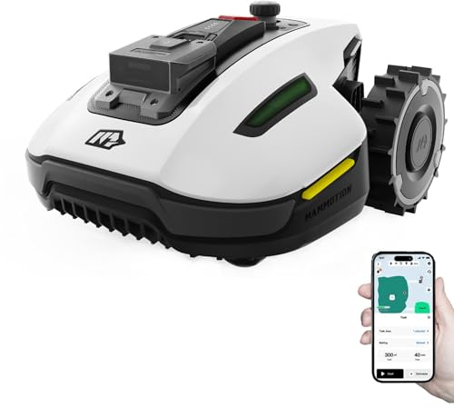 MAMMOTION YUKA Mini robot cortacésped sin cable de limitación para jardines de hasta 500 m², NetRTK+Vision AI, robot cortacésped inteligente, IA inteligente para evitar obstáculos, control por