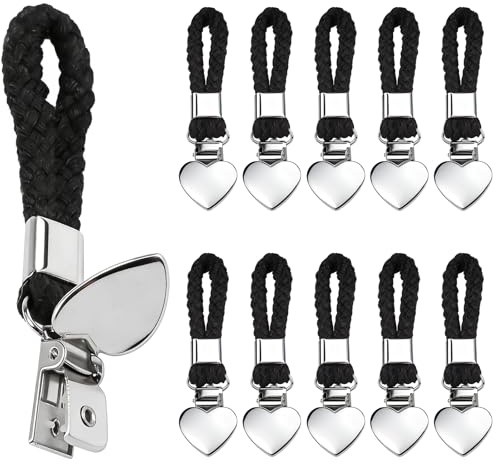 Urker Aufhänger für Handtücher, 10 Stück Handtuch Klammern | Metall Handtuch Aufhänger, Multifunktional Halter, Handtuchclips für Badezimmer, Küchen und Kleiderschränke