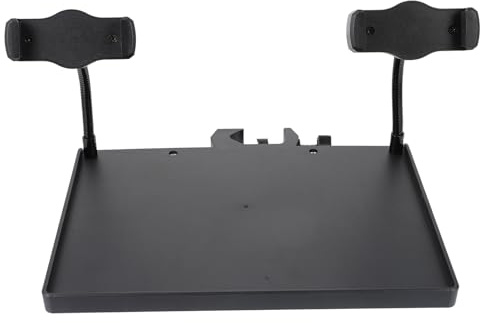 TOVINANNA Verstellbarer Mikrofonständer mit Klemmbarem C-typ Verschluss Abs und Metall Material Integrierte Ablage für Soundkarten und Handy für Livestreams und Aufnahmen