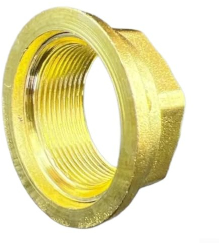 Alanmoship 1 Stück Wasserhahn-Befestigungsmutter 32 mm aus Kupfer, Sechskantmutter mit Flansch für Küchenarmatur, Waschtischarmatur und Badarmatur
