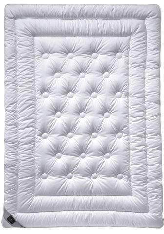 Billerbeck 7120580004 Naturdecke 342 Brilliant Duo, 140 / 220 cm weiß