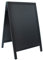 Witterungsbeständige Gehwegtafel/Standtafel/Sandwichboard/Aufsteller/Kundenstopper, schwarz | Gr. 55 cm x 85 cm