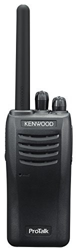 Kenwood TK-3501 Ricetrasmettitore portatile UHF PMR446 analogico, 16 canali, portata fino a 6 km, utilizzo libero senza licenza, Nero